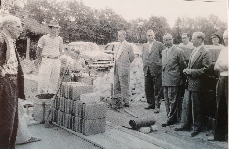 Grundsteinlegung FHC Clubheim 1956